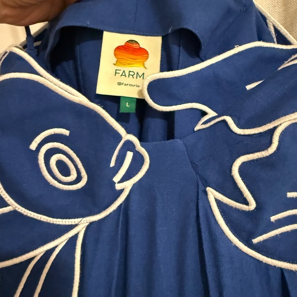 FARM Rio Blue Fish Dress - Picture 4 of 9